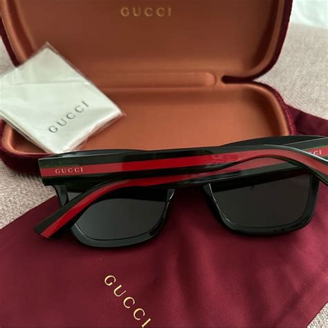 gucci red stripe|gucci sunglasses red green stripe.